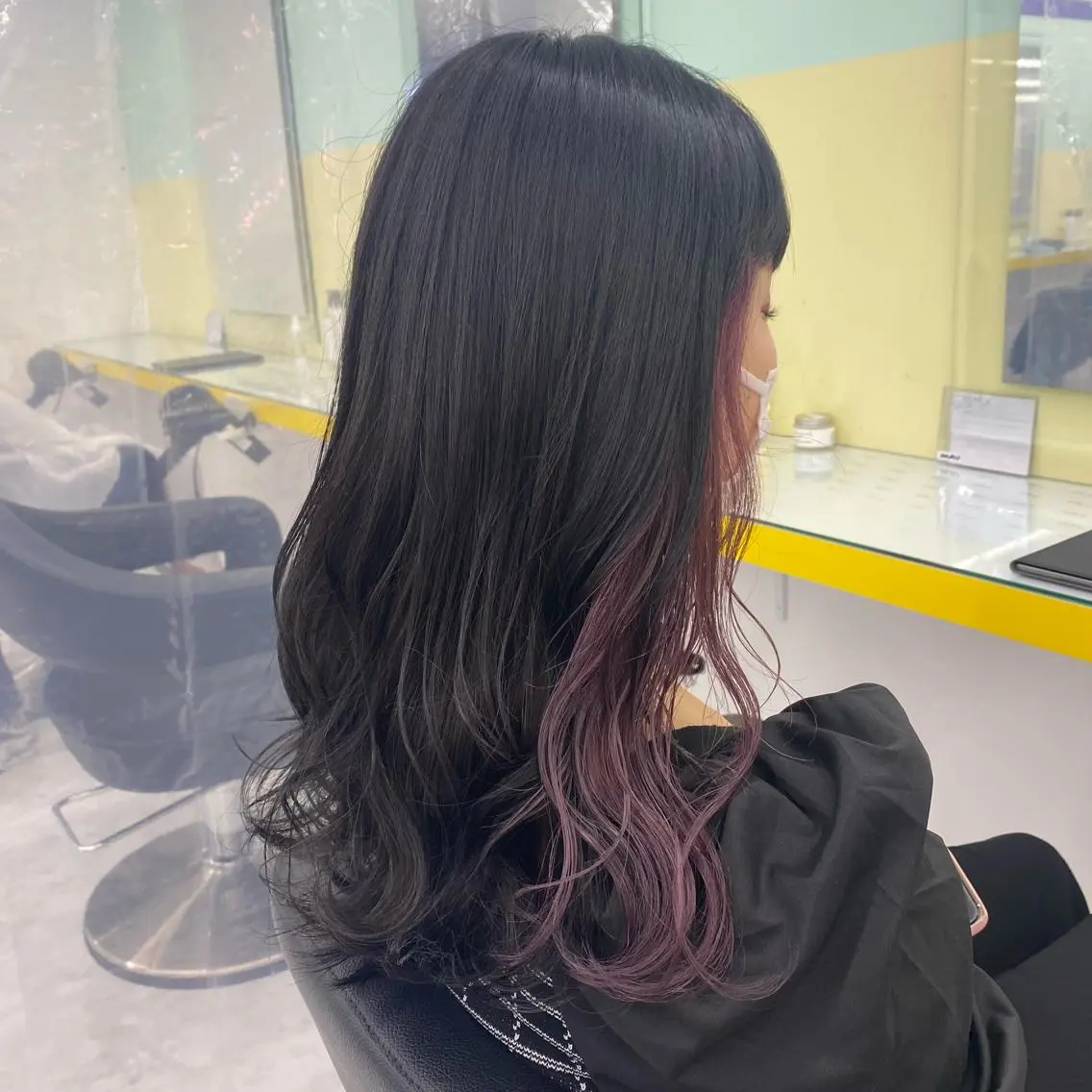 セミロング カラー ヘアアレンジ ヘアカラー トリートメント mai🍑暖色カラー /レイヤー💖のヘアスタイル