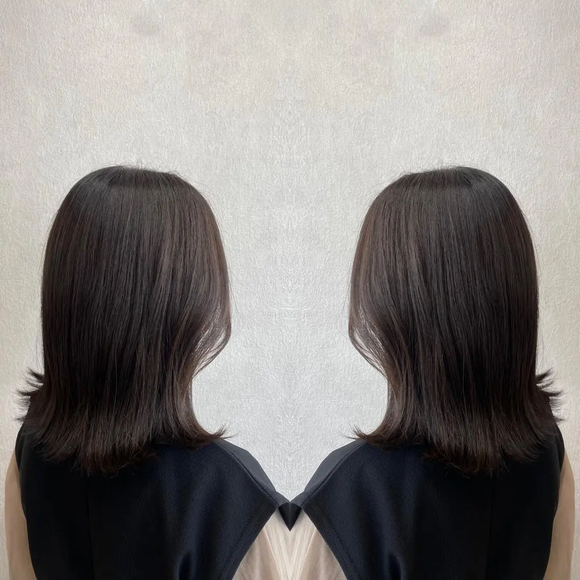 セミロング カラー tocca 💜石田愛結💜のヘアスタイル