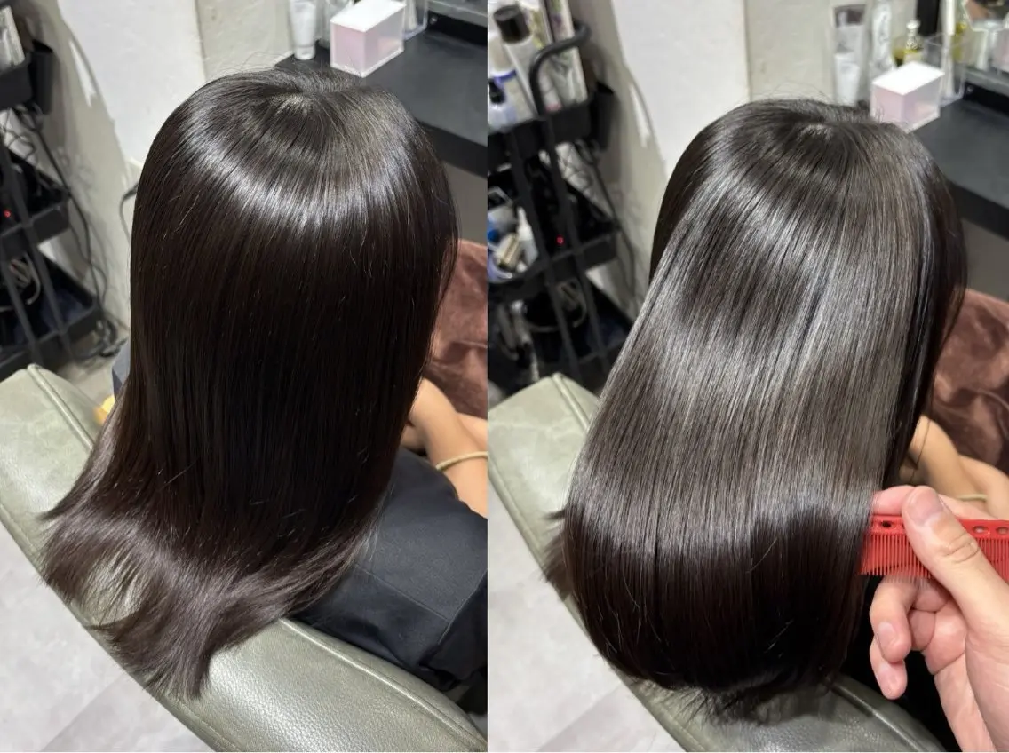 セミロング 縮毛矯正 ✨似合わせボブ✨ 縮毛矯正のヘアスタイル