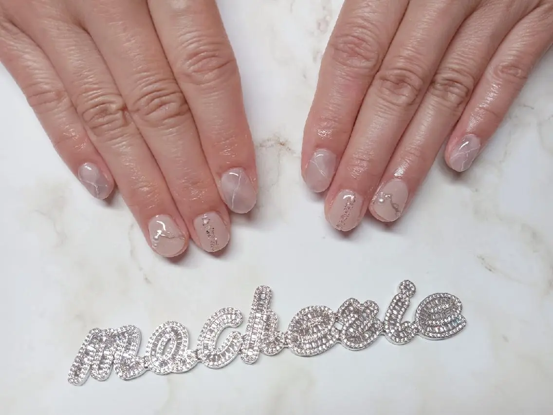 ネイル 大理石ネイル(マーブル) ハンドネイル Nail Salon macherieのネイルデザイン