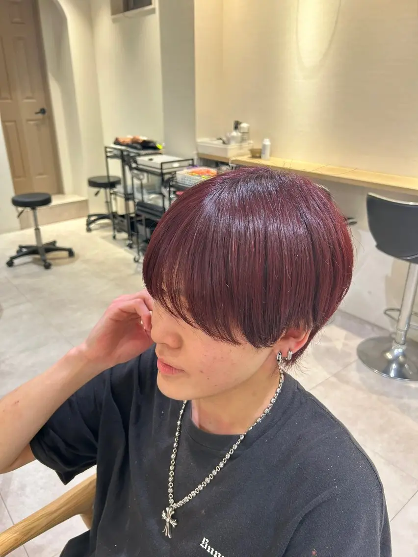 メンズカット+カラーの写真