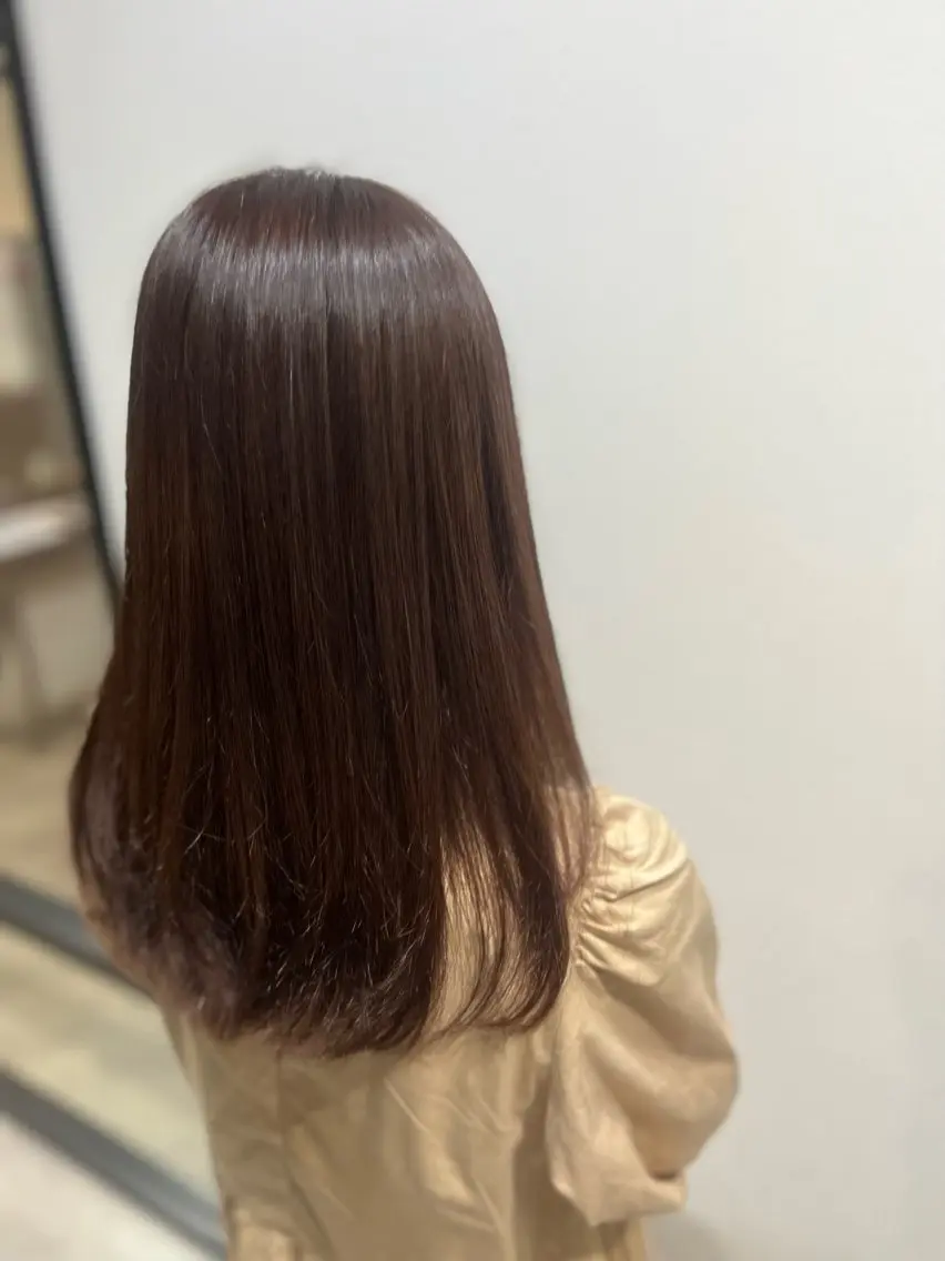 セミロング カラー ブラウンカラー 🫧ぷる艶カラー🫧 Yuubi🦩のヘアスタイル