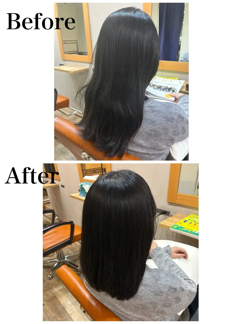 ミディアム カット お褒めの口コミ多数✨ 美髪カラー/浦本冴絵のヘアスタイル