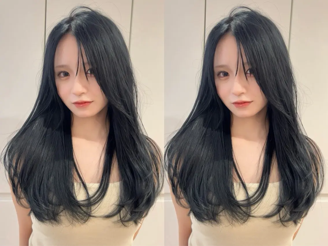ロング ロングレイヤー レイヤーカット ロング カット ヘアカラー トリートメント 🌈Hiroki🌈 似合わせヘアのヘアスタイル