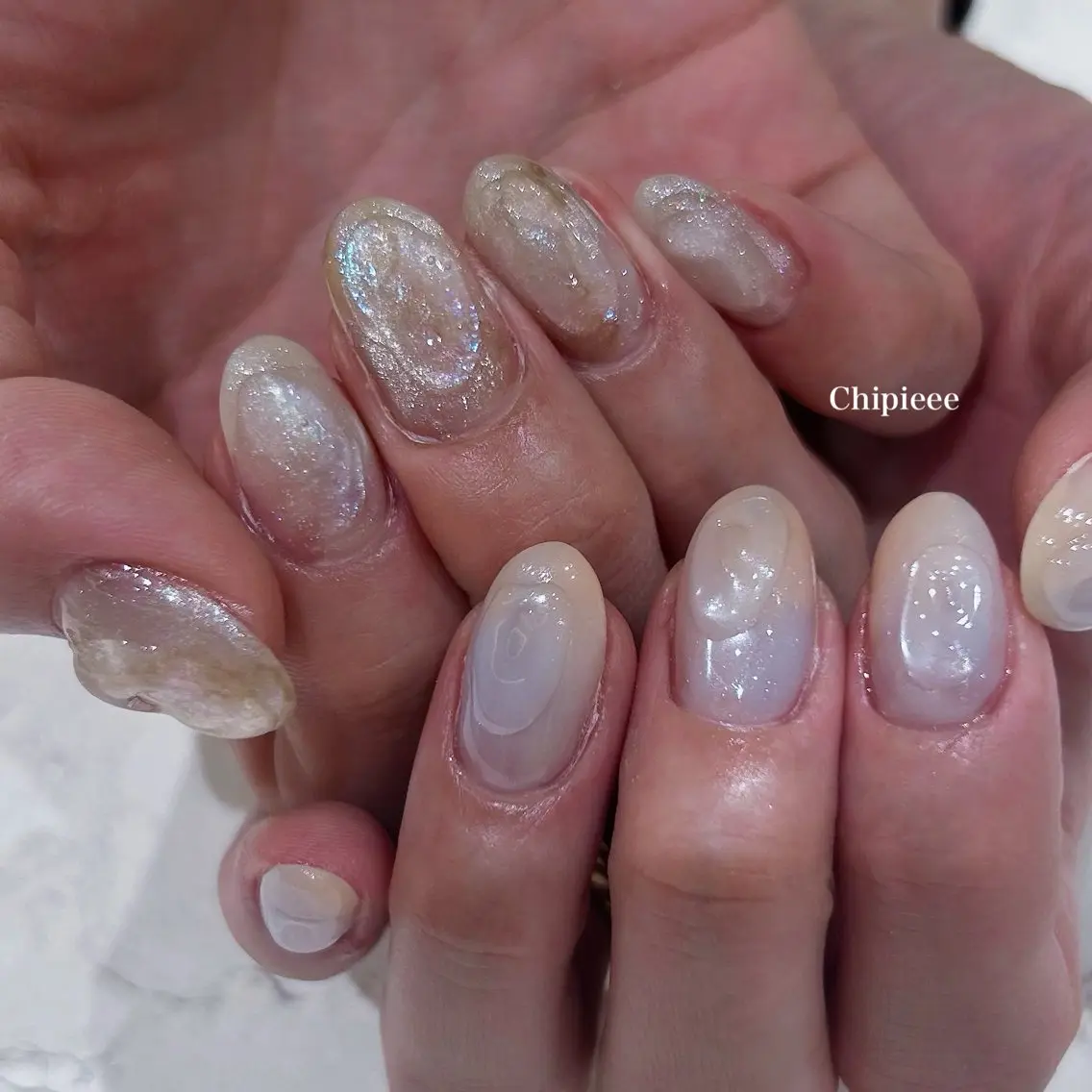 ネイル ニュアンスネイル Chipieee manamiのネイルデザイン