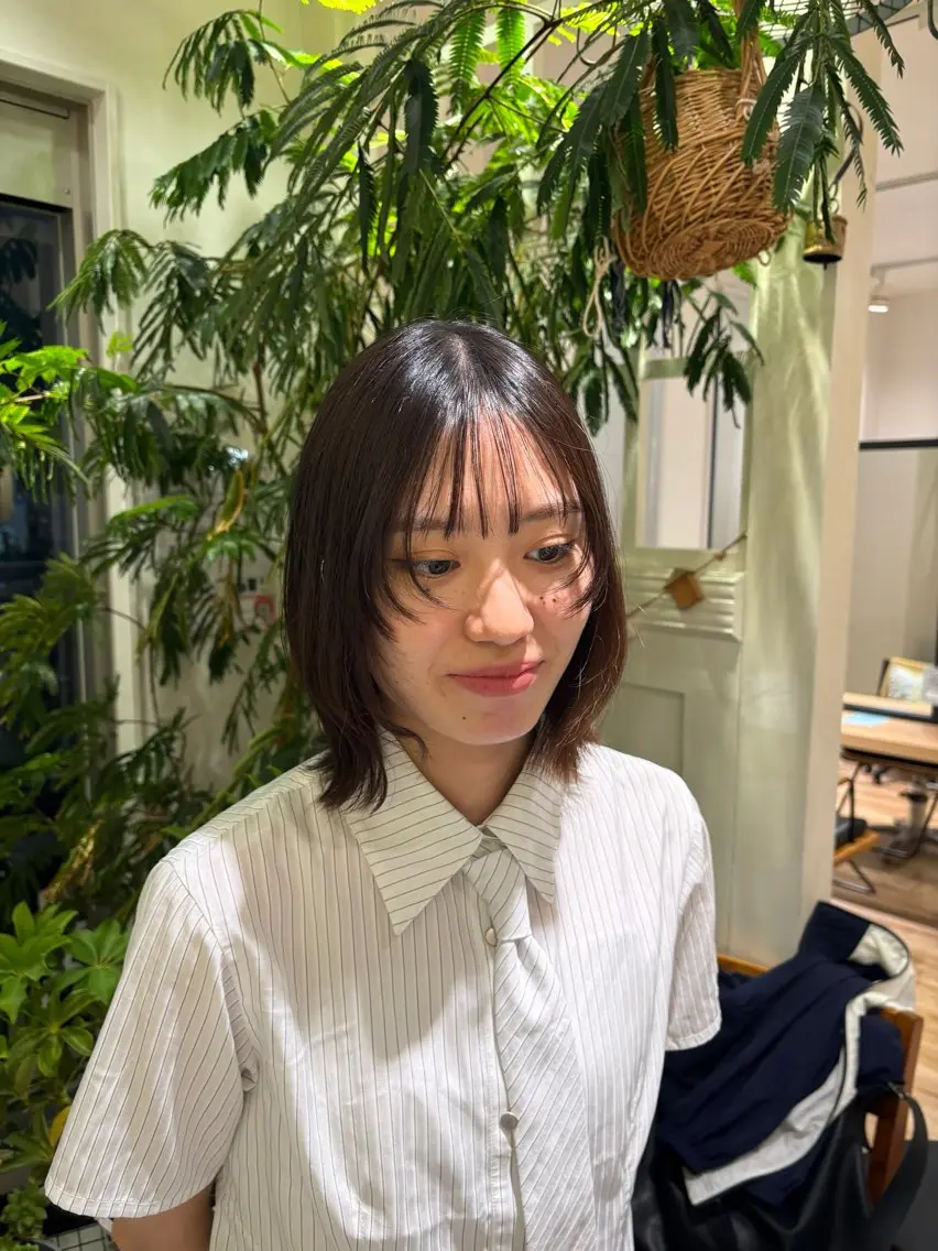 ミディアム カット えんどう ゆめはのヘアスタイル