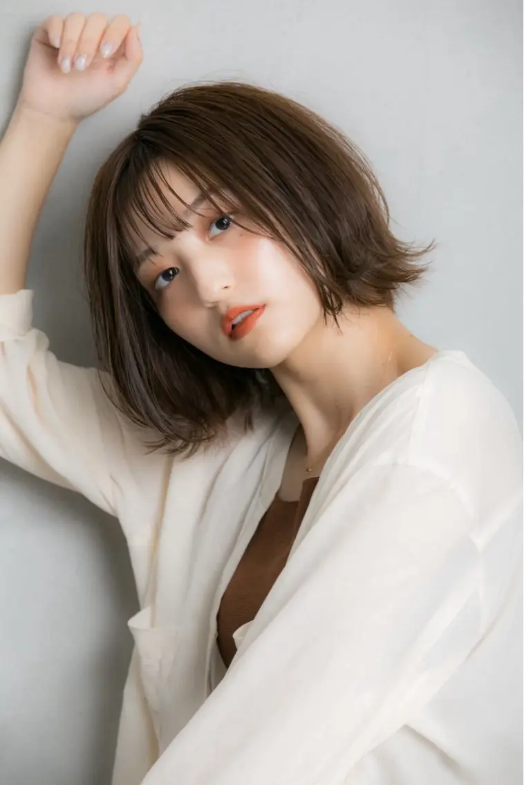 ショート カラー ベージュカラー ボブ 小顔カット 平日オススメ✨ コスパ&タイパ✨山下のヘアスタイル
