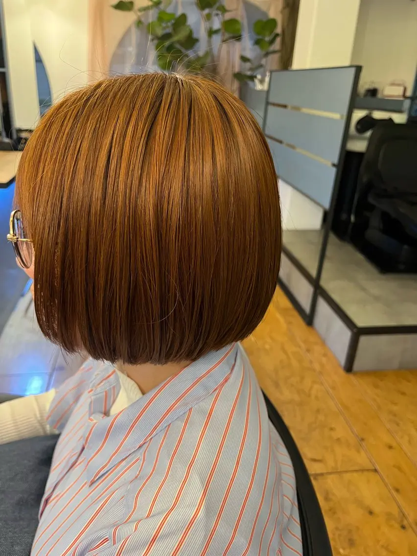 ショート カラー ボブ ショートヘア トリートメント カット ヘアカラー トリートメント Lagom なかだのヘアスタイル