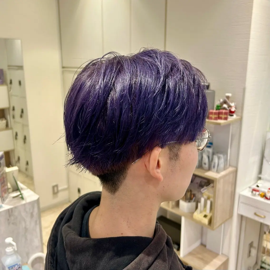 ショート メンズ カット ヘアカラー ブリーチなしダブル カラー特化🫧きののヘアスタイル