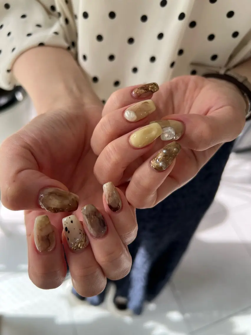 ネイル 持ち込み ハンドネイル ハンドケア Charme. NOBUKOのネイルデザイン