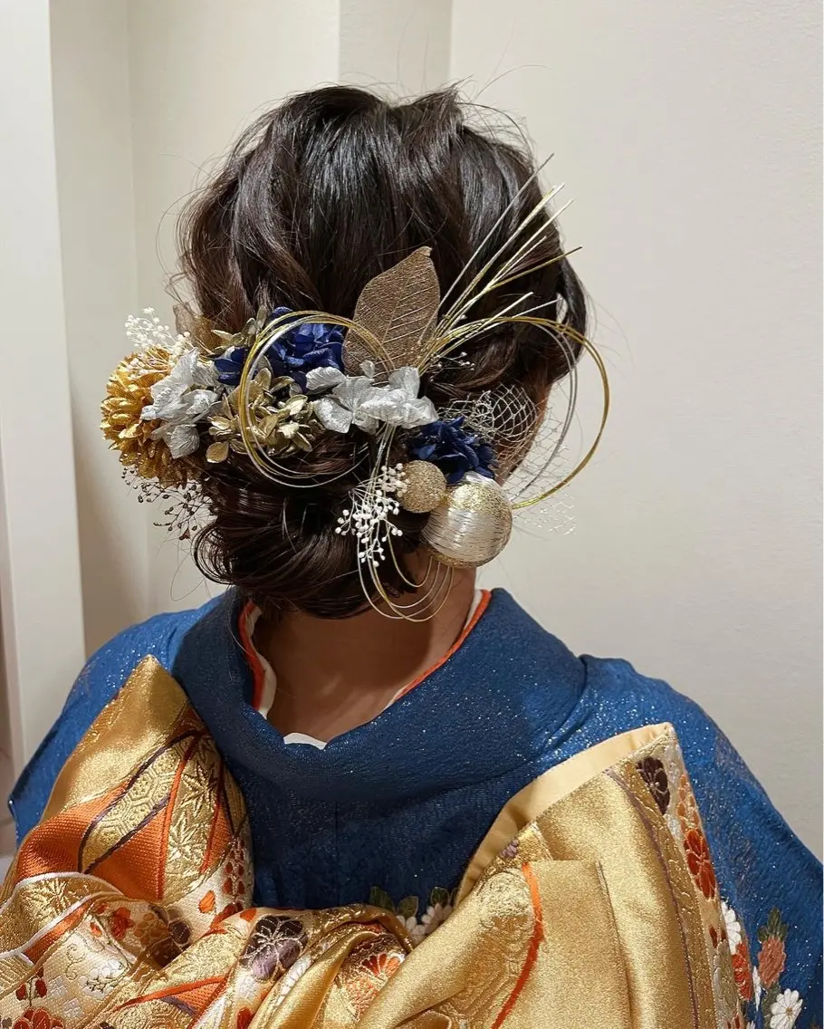 ヘアアレンジ 成人式 結婚式・ブライダル 卒業式のヘアスタイル 着付け サソウ ユリエ🥥のヘアスタイル