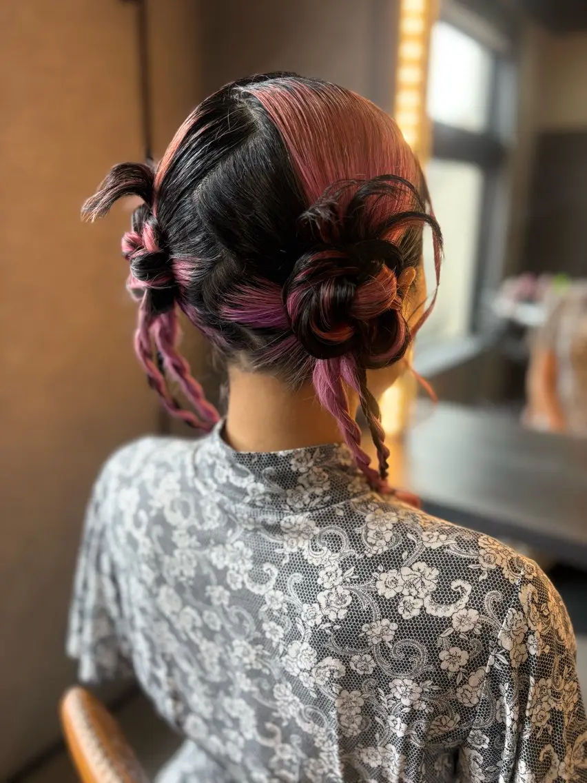 ヘアアレンジ お団子ヘア 森本 寿美子のヘアスタイル