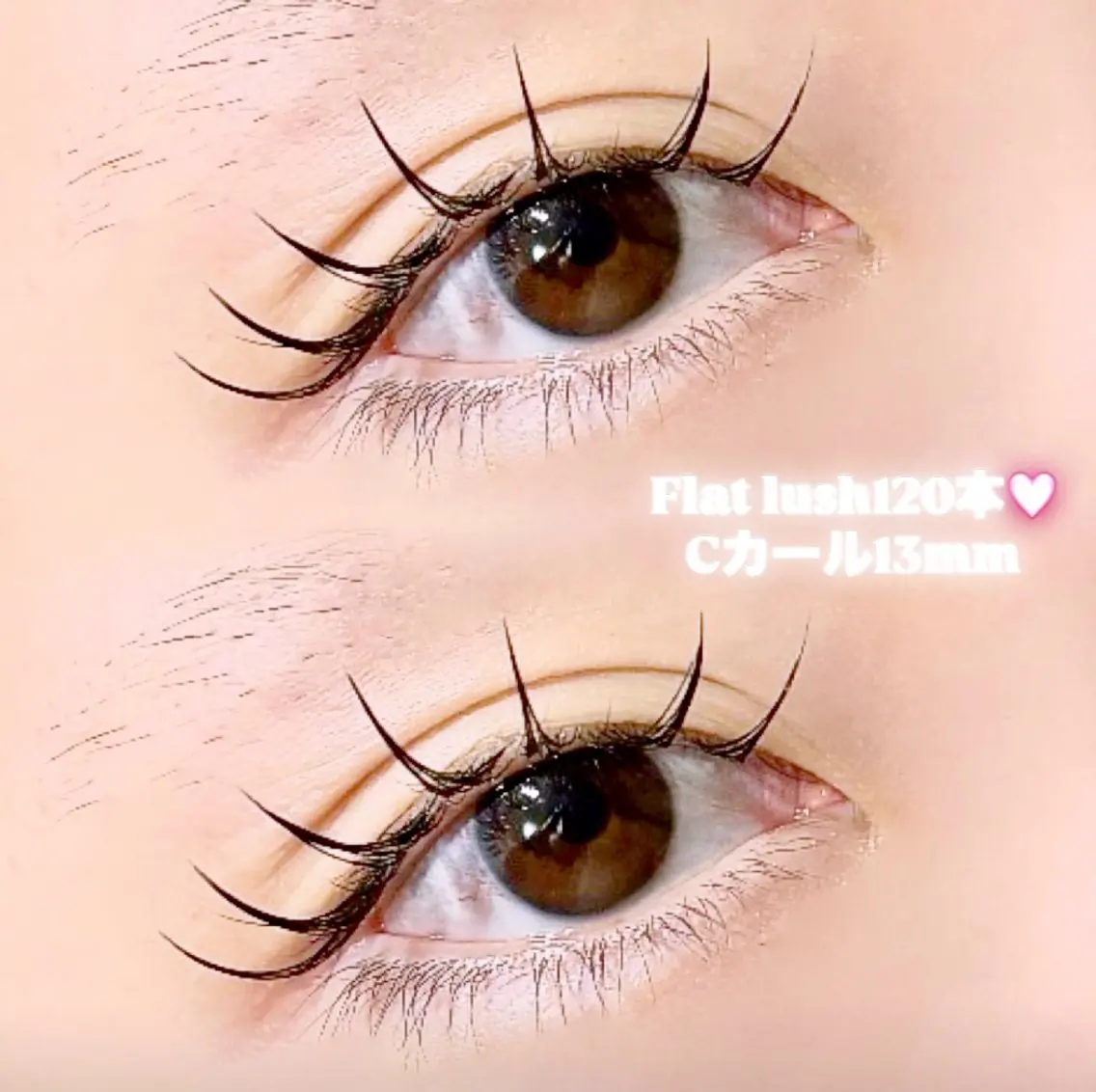 マツエク・マツパ フラットラッシュ BAMBI Ai♡のマツエク・マツパデザイン