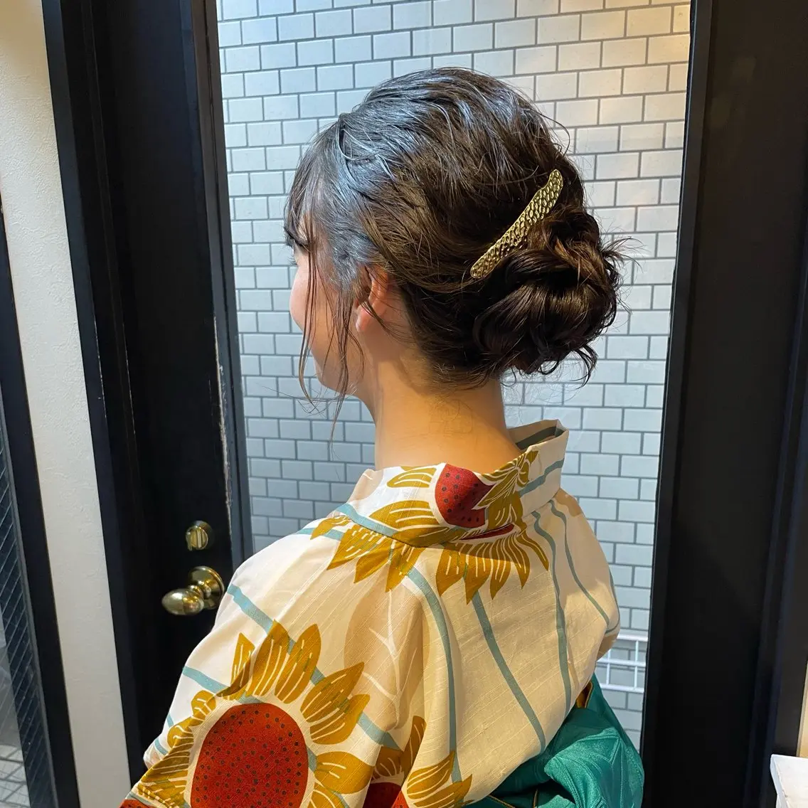 セミロング ヘアアレンジ お団子ヘア layer cut 店長/MIKUのその他イメージ