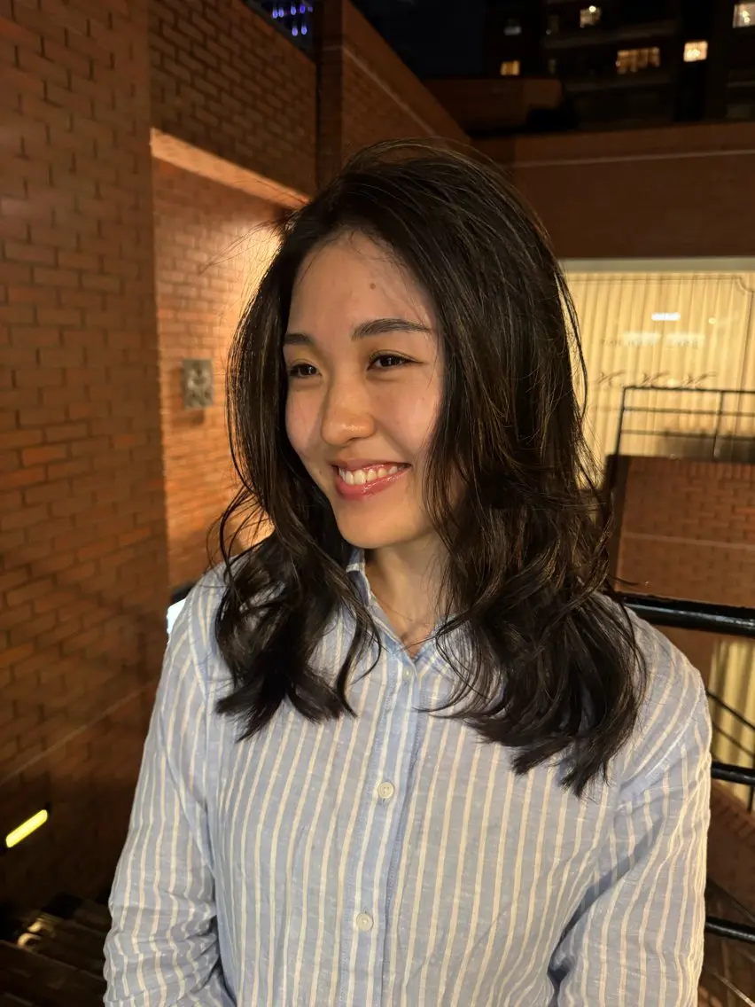 ロング かきあげバング レイヤーカット 🫒natsuのヘアスタイル