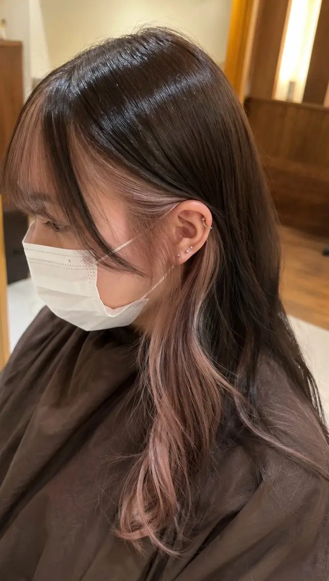 ロング カラー ベージュカラー ブリーチ 透明感カラー デザインカラー ヘアカラー 🫧【デザインハイト ーン】Sachi🫧のヘアスタイル
