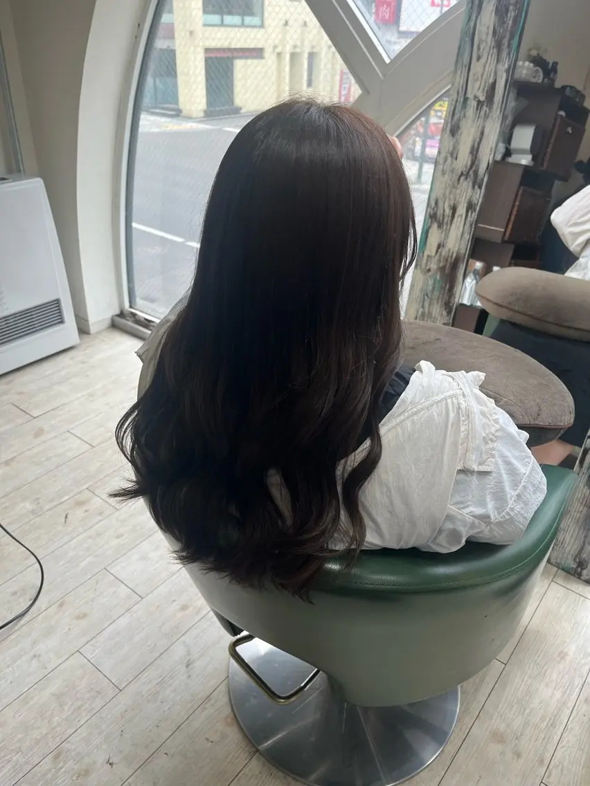 ロング カラー ヘアカラー トリートメント Orque duex misonoのヘアスタイル