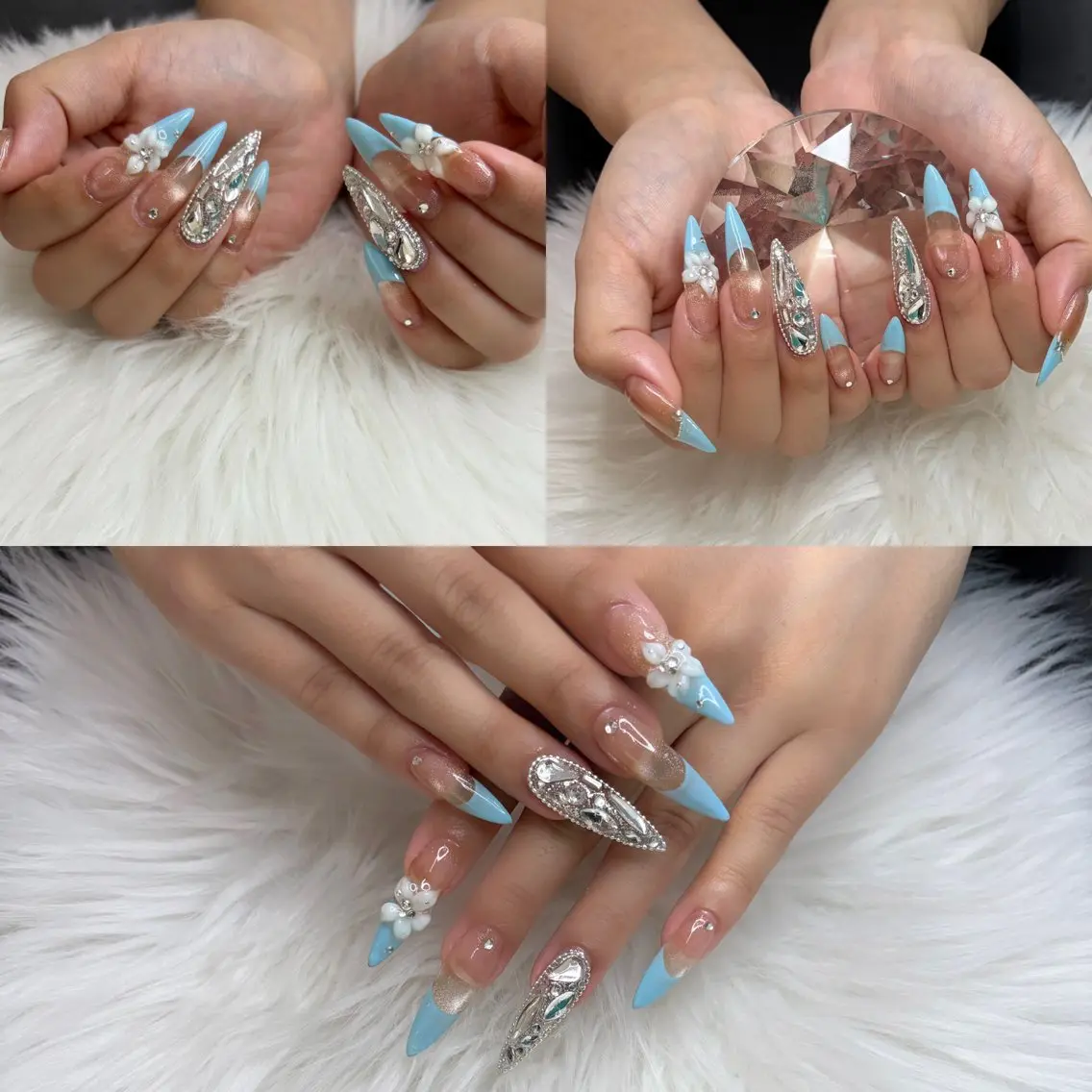 ネイル 長さ出し ロングネイル ハンドネイル Tinker Bellのネイルデザイン