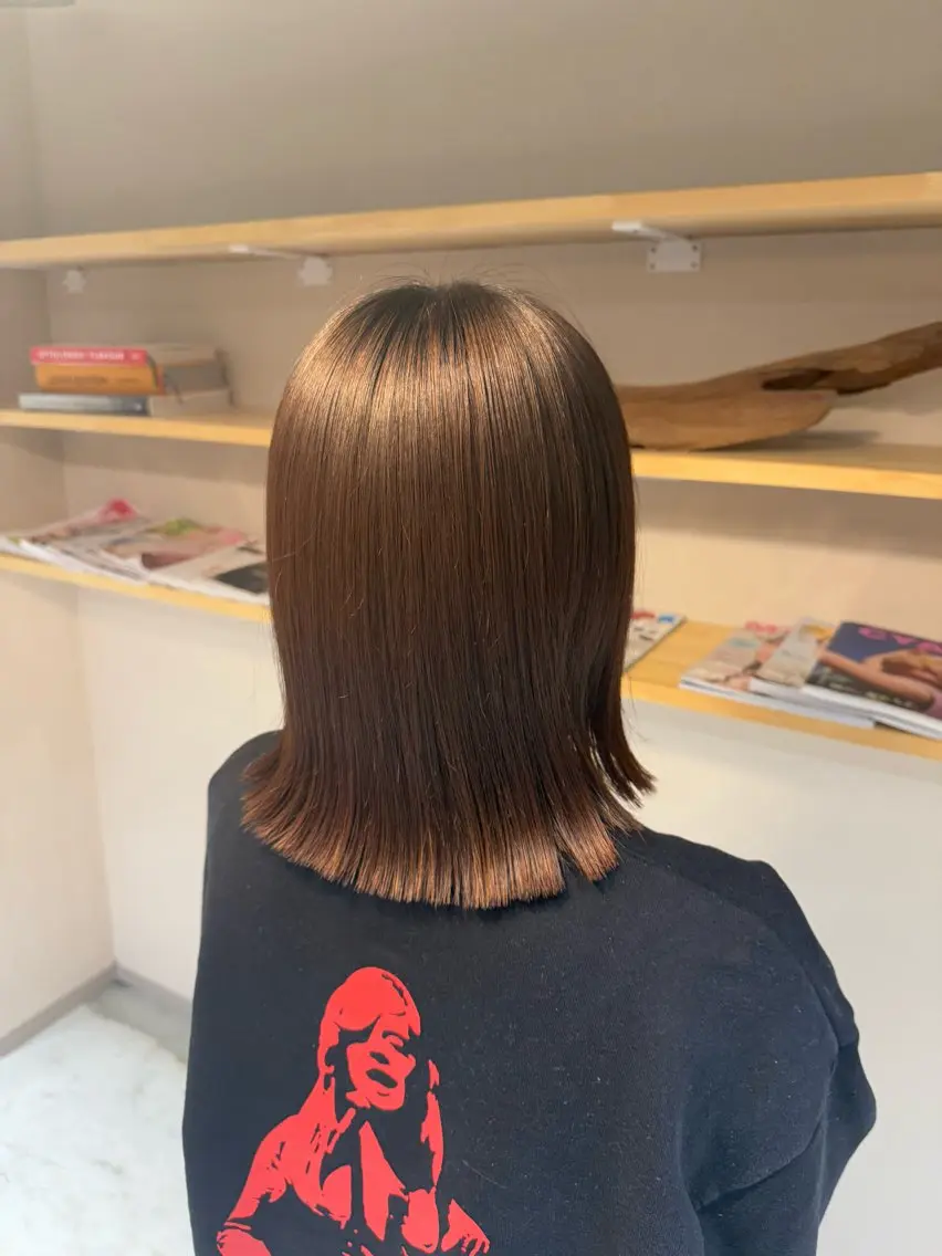 ミディアム 渡部 円のヘアスタイル