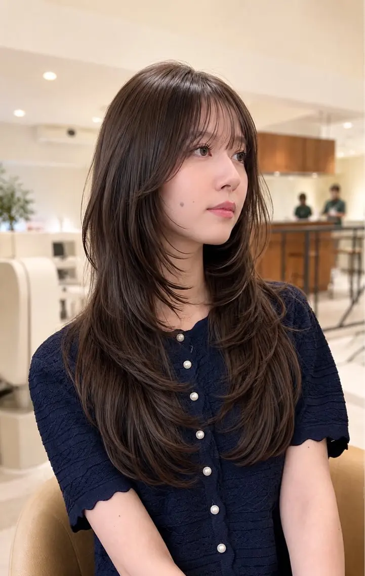 ロング レイヤーカット ショートヘア特化のヘアスタイル