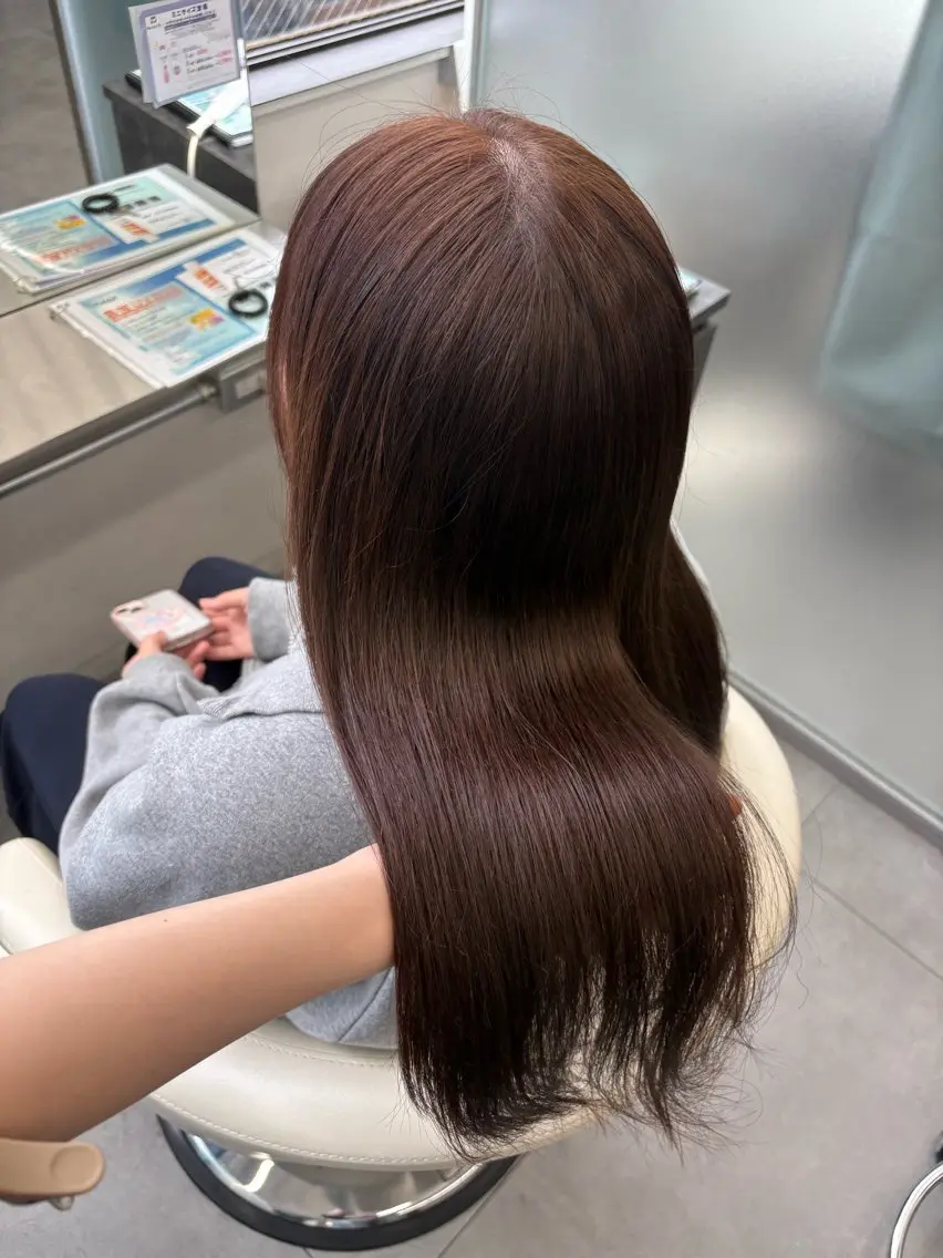ロング カラー カット ヘアカラー トリートメント 透明感カラー×顔周り mizuki🫧のヘアスタイル