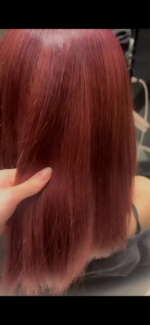 カラー ブラウンカラー ピンクカラー ヘアカラー 中村 夢咲のヘアスタイル