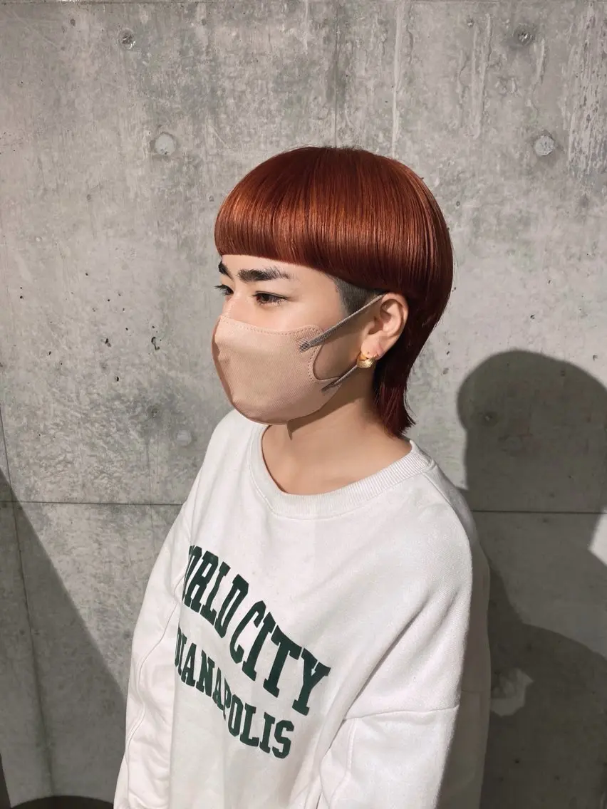 ショート カラー ヘアアレンジ mina 🐈‍⬛ ラフな似合わせヘアのヘアスタイル