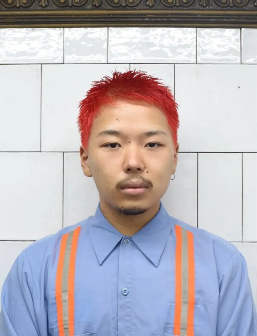 ショート カラー メンズ 永戸 新汰のヘアスタイル
