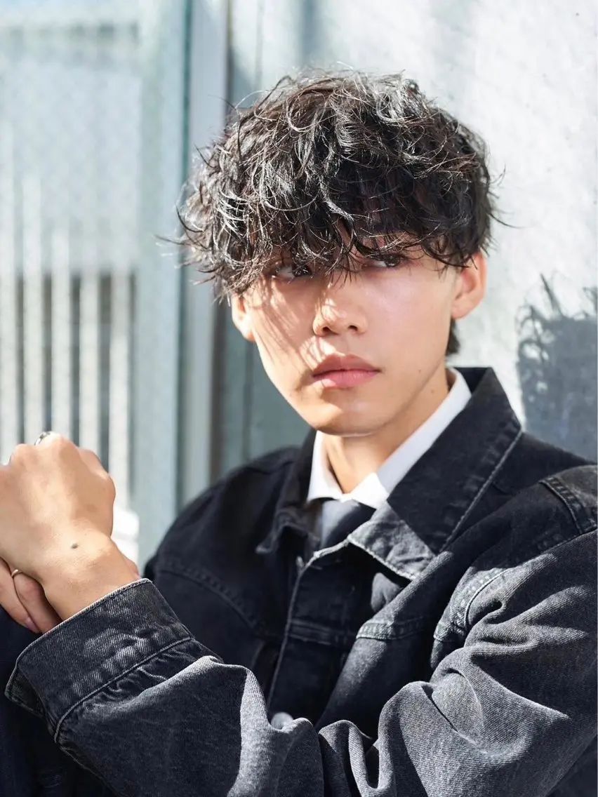 メンズ🔹パーマのみ🔹毛流れ・ニュアンスパーマ【その他¥2200】【クリーム、ケアパーマ¥1100】の写真