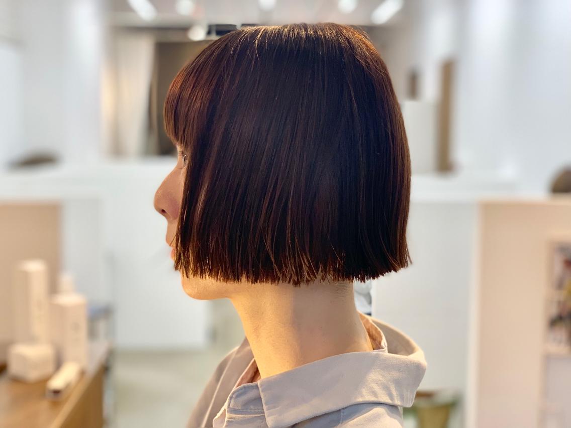 ショート 切りっぱなしボブ ボブ co-kyu コキュウのヘアスタイル