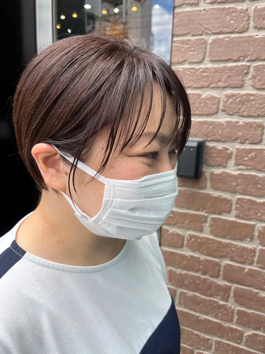ショート カラー パーマ ヘアアレンジ メンズ キッズ メンズブリーチ メンズハイライト メンズインナーカラー メンズ韓国風 ブリーチ ヘッドスパ 久木原 ゆりのヘアスタイル