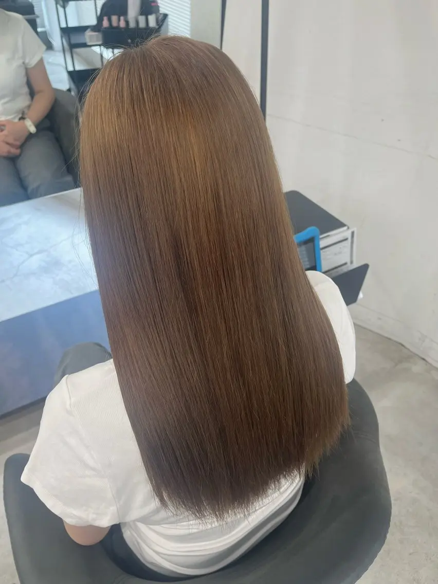 【簡単トリートメント付き🎀】ダメージ減カラー+4stepトリートメント✨の写真