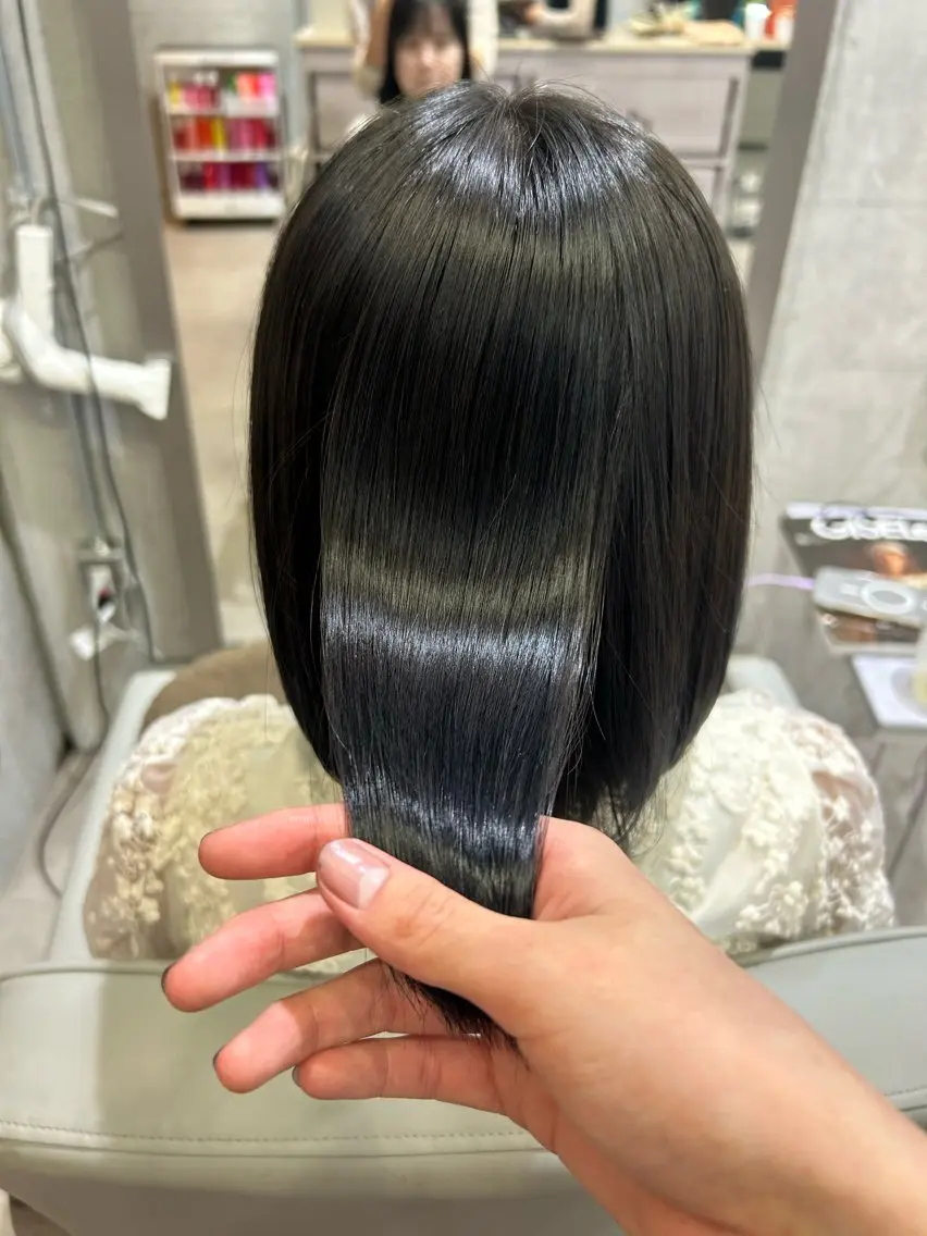 ミディアム ヘアカラー トリートメント SAKURA🍒 天神/大名/透明感のヘアスタイル