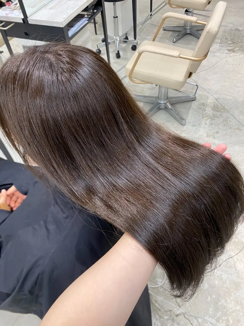 ロング カラー ベージュカラー ブリーチ ブリーチなしカラー ブリーチなしカラー 🤍　Mihanaのヘアスタイル