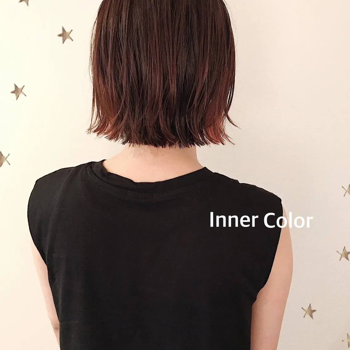 ミディアム カラー カット ヘアカラー 市川 千夏のヘアスタイル