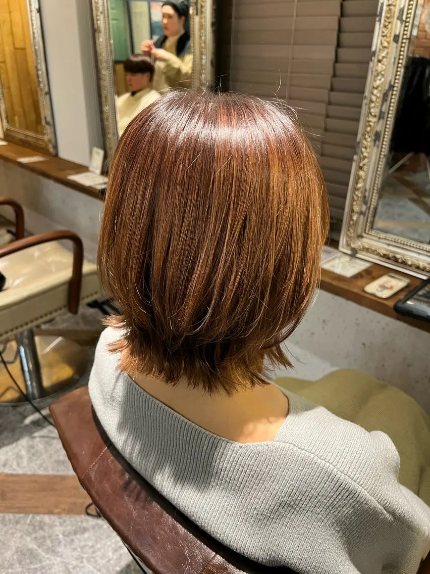 ミディアム カラー 韓国スタイル🇰🇷 annaのヘアスタイル