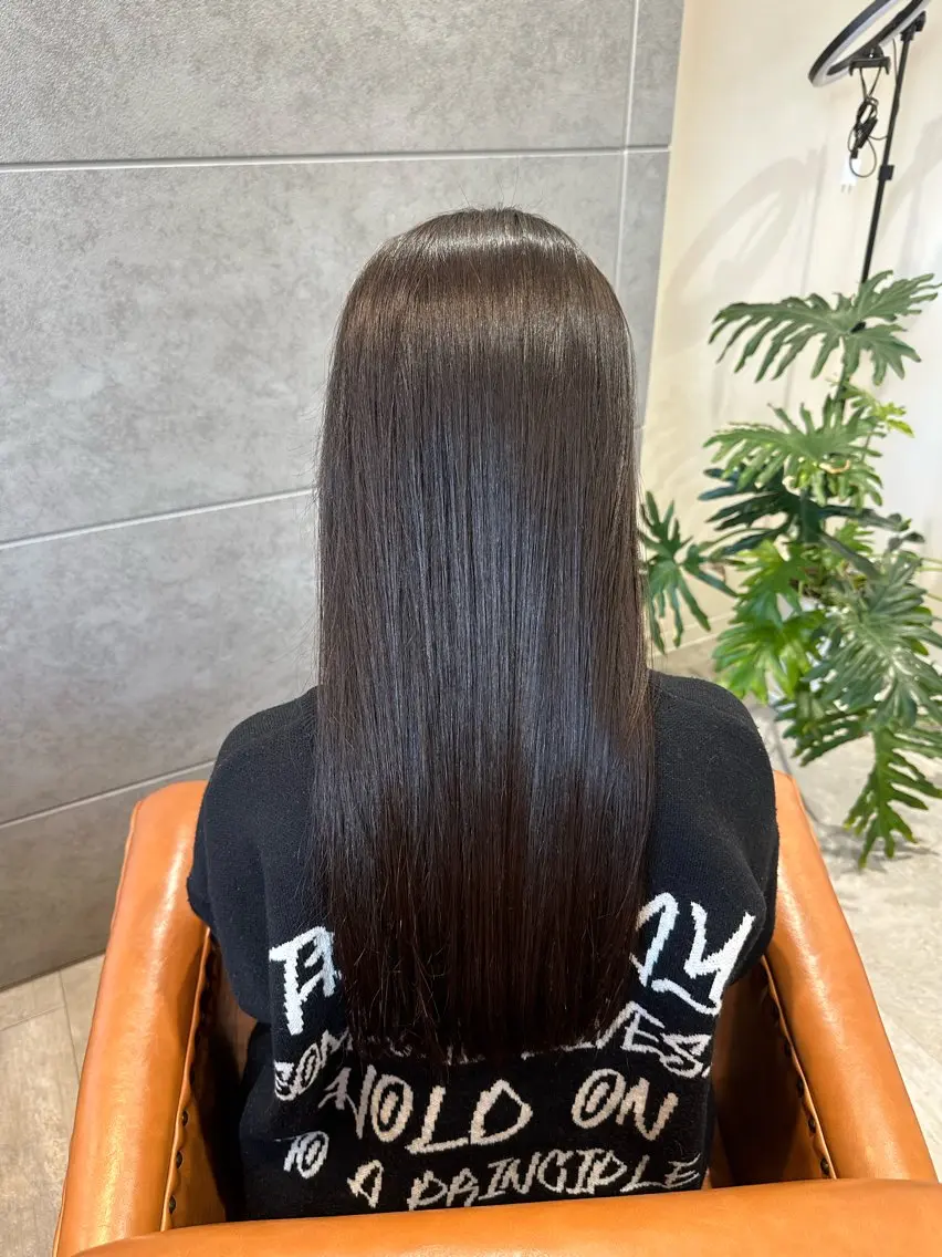 ロング 縮毛矯正 トリートメント 髪質改善 /矢澤涼夏のヘアスタイル
