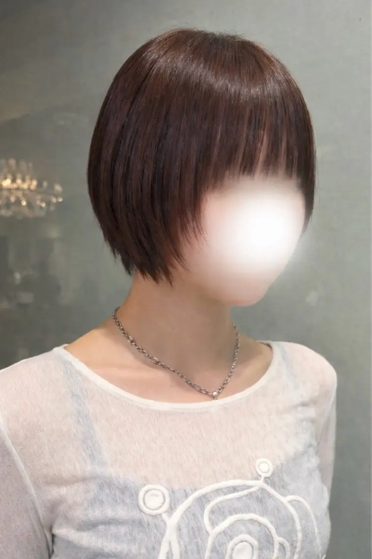ショート ボブ レイヤーカット newton 🎀ここむぎのヘアスタイル