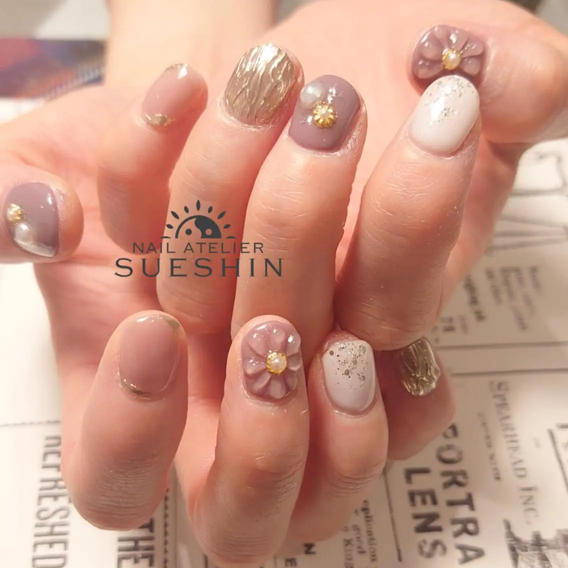 ショート S ueshinのネイルデザイン