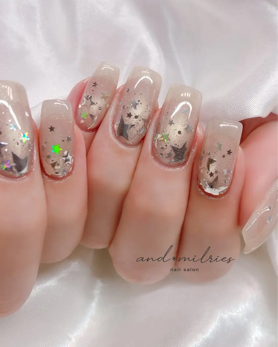 ネイル アートネイル 長さ出し ロングネイル ハンドネイル and* milriesのネイルデザイン