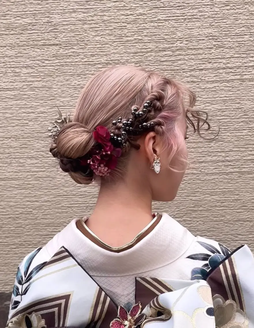 セミロング カラー ヘアカラー トリートメント YUI 《レイヤーカット》のヘアスタイル