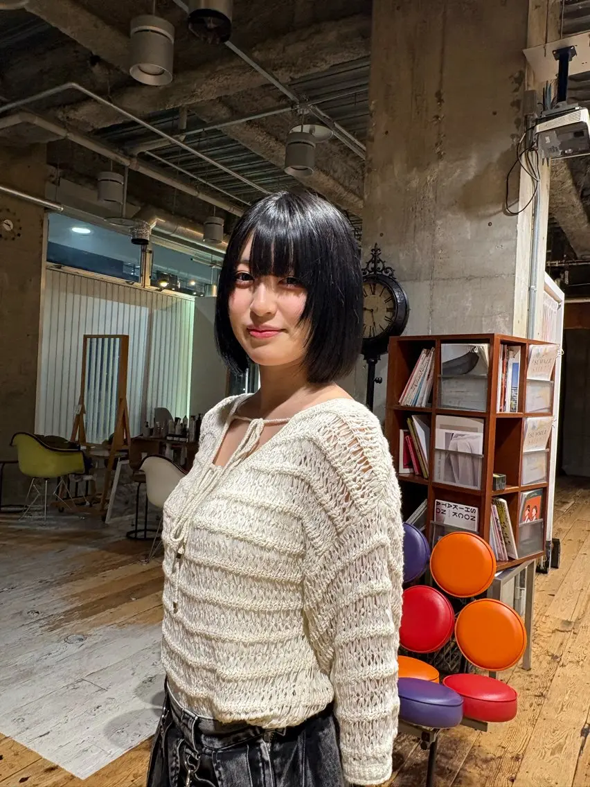 ミディアム ボブ 顔周りカット 冨田 昌亮のヘアスタイル