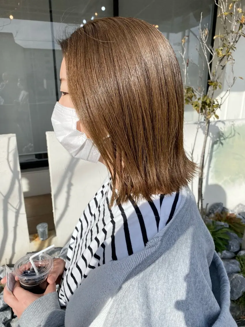 ミディアム アッシュ アッシュブラウン SONO 【一宮】のヘアスタイル