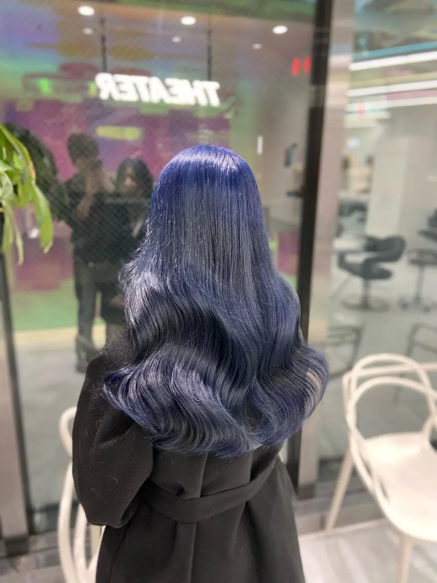 ロング カラー ヘアアレンジ ヘアカラー レイヤー×透明感カラ ーHAYATOのヘアスタイル