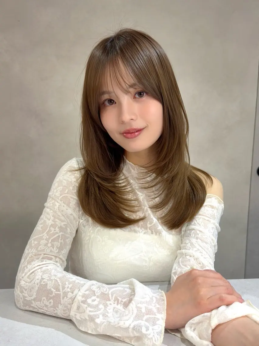 セミロング ✨NOVAレイヤー・ ブリーチなしダブル✨のヘアスタイル