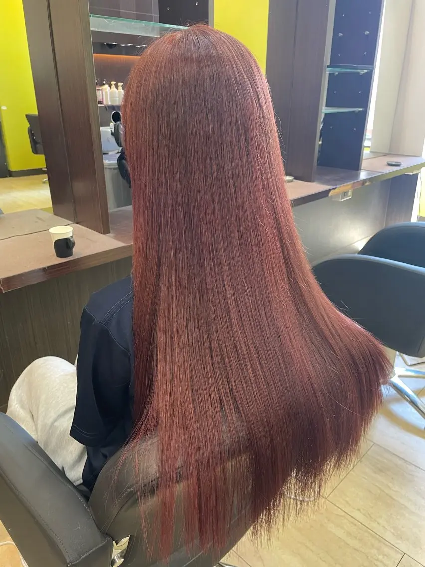 ロング ヘアカラー トリートメント 奥野JAPAN🌈 艶髪カラーのヘアスタイル