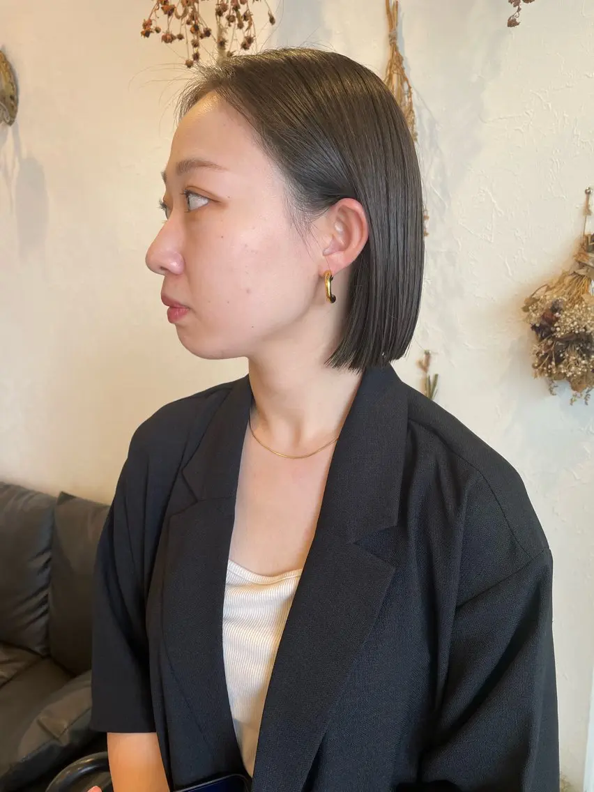 ショート カラー 切りっぱなしボブ ボブ カット ヘアカラー トリートメント m ā l o.🌷 サカモトマイコのヘアスタイル
