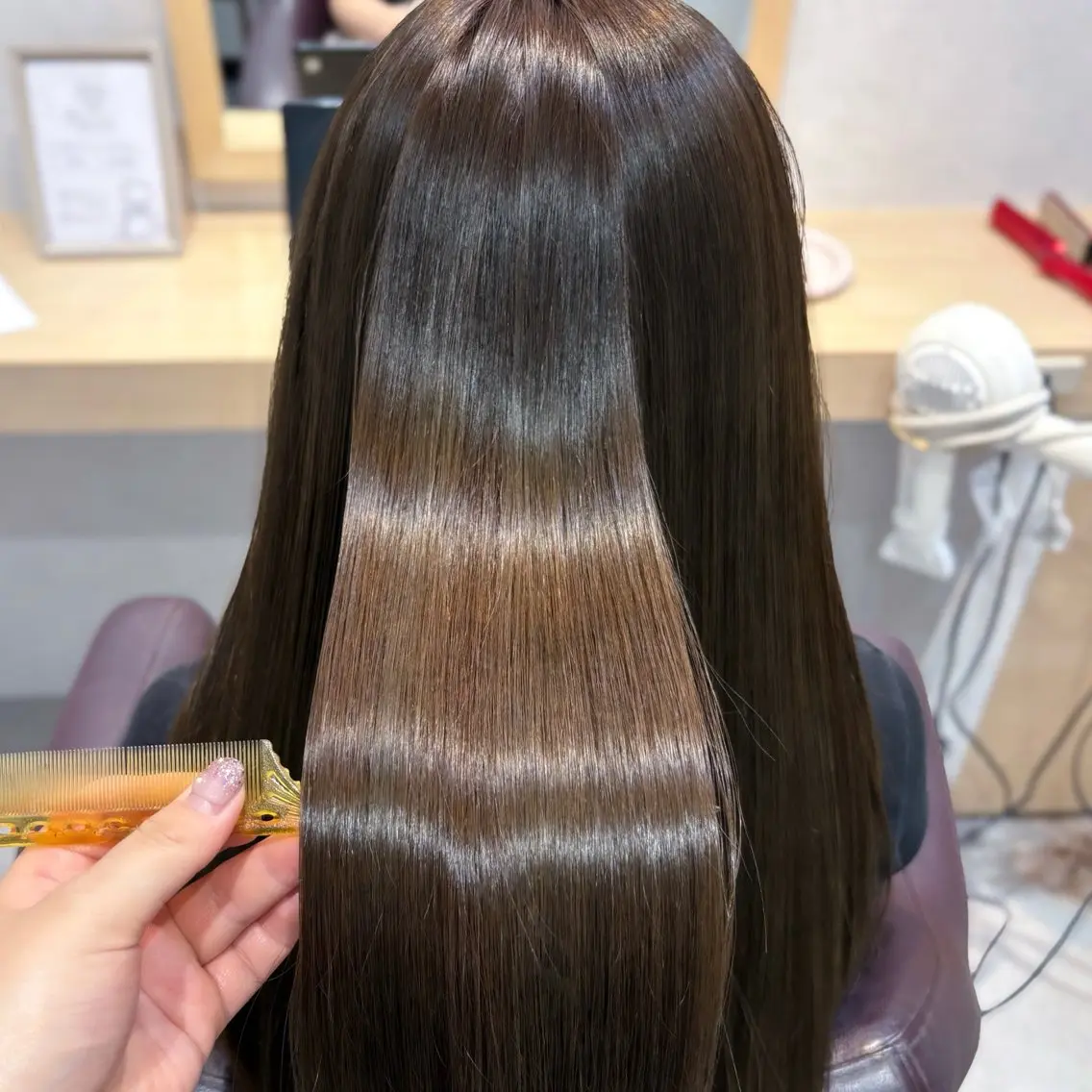 ロング カラー パーマ 透明感/チョコカラー 💍TAMA💍のヘアスタイル