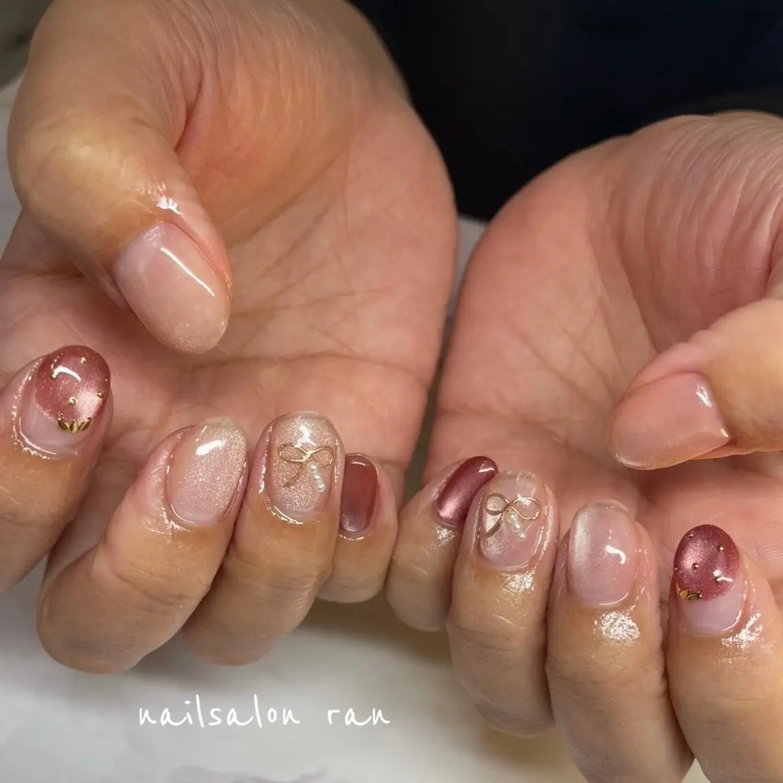 ネイル 春ネイル ハンドネイル ハンドケア nailsalon ranのネイルデザイン