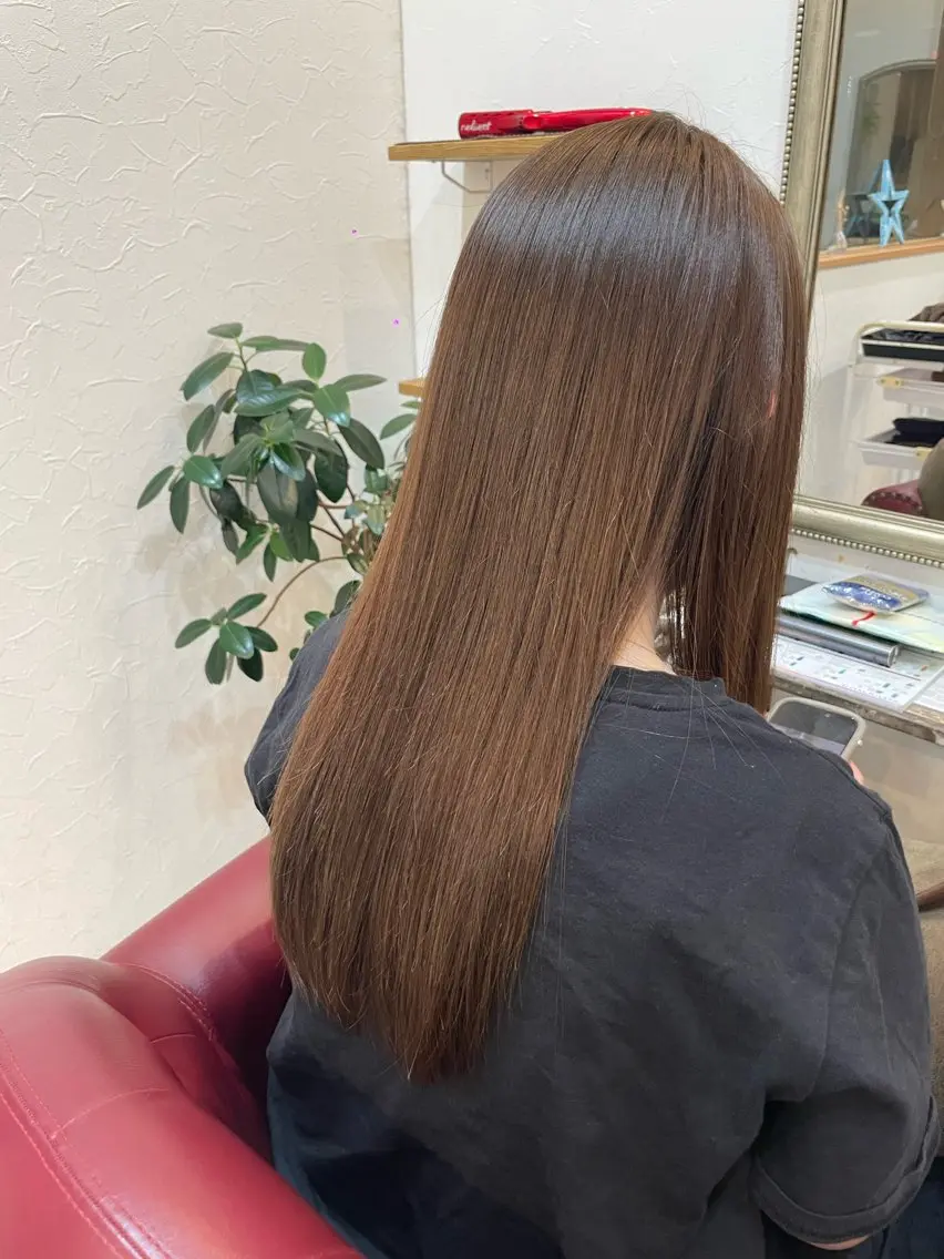 ロング カラー ベージュカラー ヘアカラー 千葉 美咲のヘアスタイル